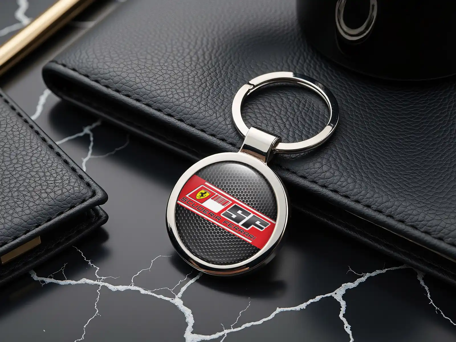 Ferrari Support Porte-clés Style Alliage Moderne